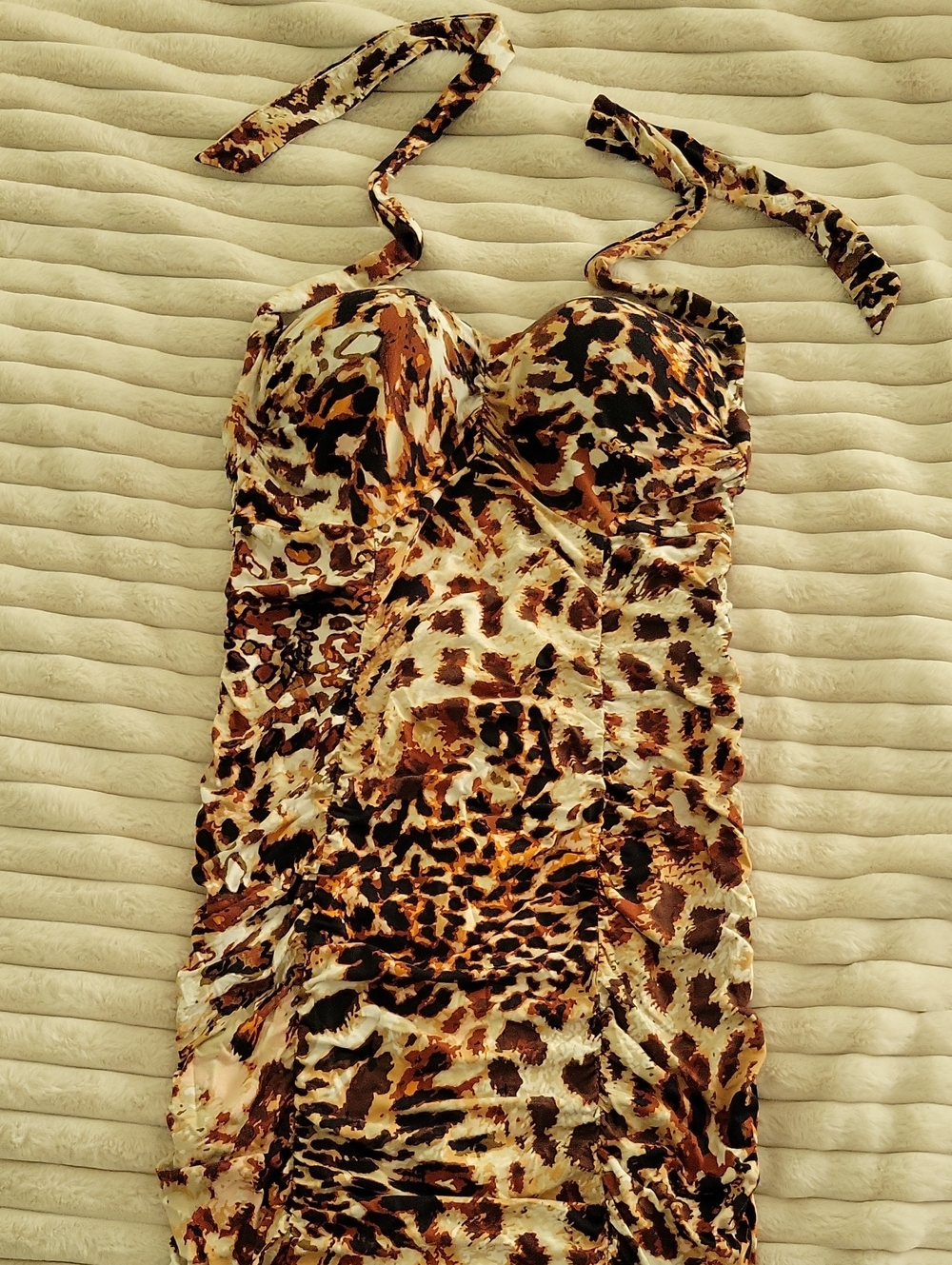 Victoria Secret Bombshell Dress Leopard Print Size 34C